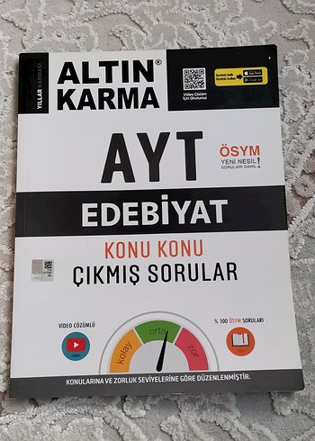 Altın Karma AYT Edebiyat Çıkmış Sorular Kitabı