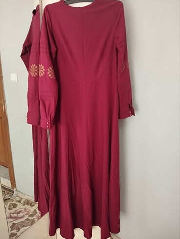 40 Beden bordo Renk Abiye
