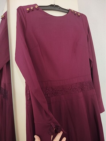 40 Beden bordo Renk Abiye