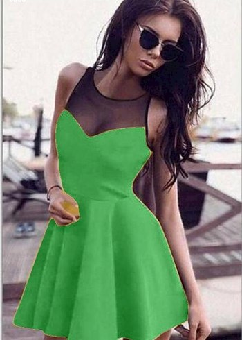 m Beden Mini Elbise S M L XL