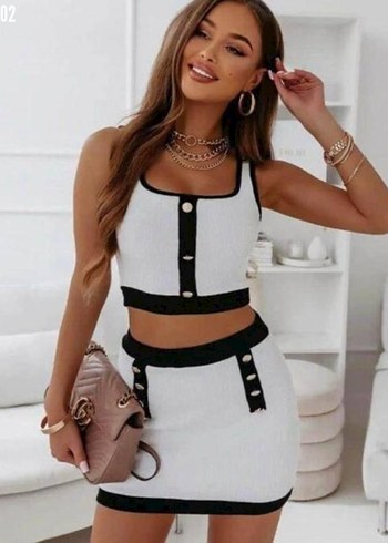 Etek Crop Takım S M L XL