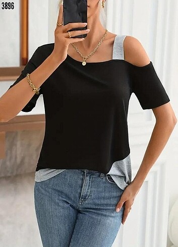 xxl Beden siyah Renk Omuz dekolteli bluz S M L XL 2XL 3XL