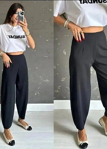 48 Beden çeşitli Renk Yüksek bel crep pantolon S M L XL 2XL 3XL 4XL 5XL