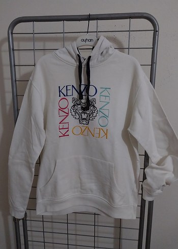 Kenzokini sweatshirt  Beyaz Kadın Baskılı Sweatshirt M - Görsel 2