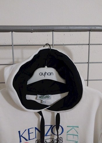 Kenzokini sweatshirt  Beyaz Kadın Baskılı Sweatshirt M - Görsel 5