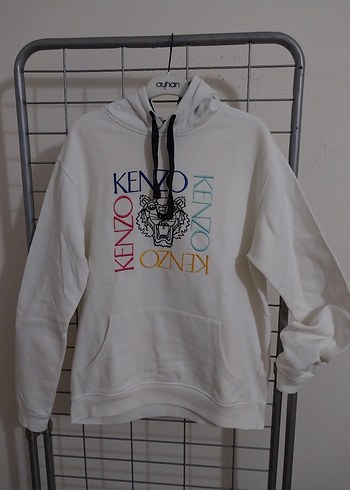 Kenzokini sweatshirt  Beyaz Kadın Baskılı Sweatshirt M - Görsel 3