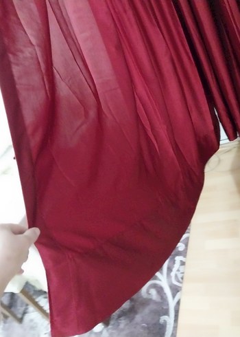 Bordo Klasik Desensiz, fon Perde - Görsel 4