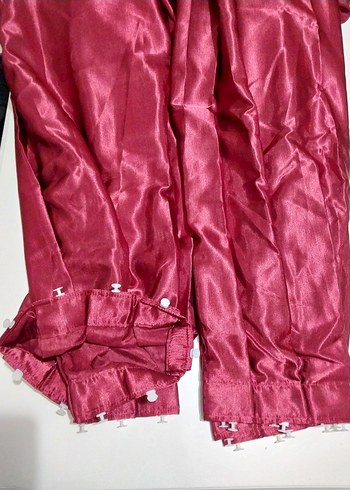 Bordo Klasik Desensiz, fon Perde - Görsel 5