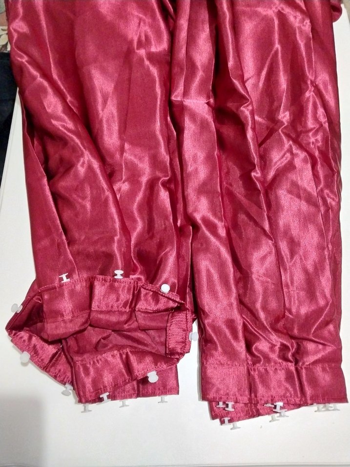 Bordo Klasik Desensiz, fon  Perde - Görsel 5