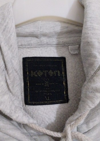 Koton sweat  T. kapsonlu
 Gri Kadın Bisiklet Yaka Sweatshirt - Görsel 6