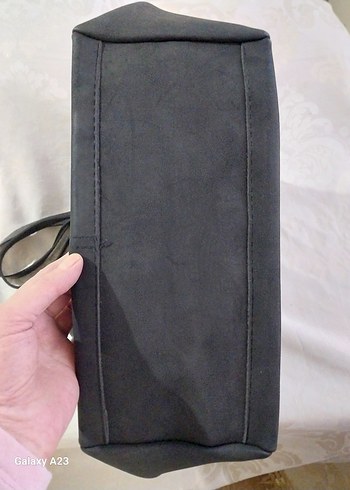 Zara Siyah Süet Kadın Çanta - Görsel 6