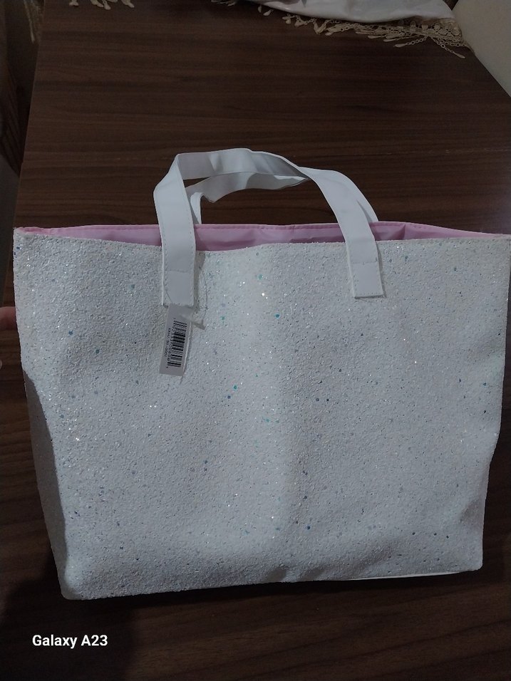 clinique çanta  beyaz - Görsel 2