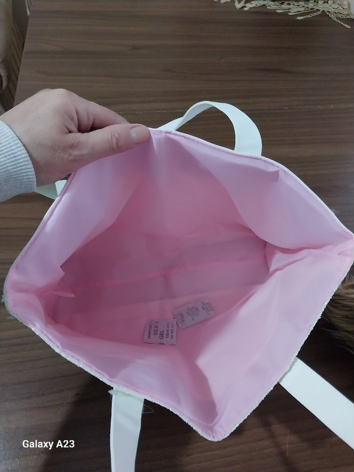 clinique çanta  beyaz - Görsel 5