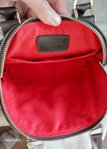 Kahverengi Kareli Deri Kadın Çanta - Görsel 4