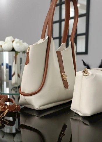 Bej Deri Kadın Çanta - Görsel 3