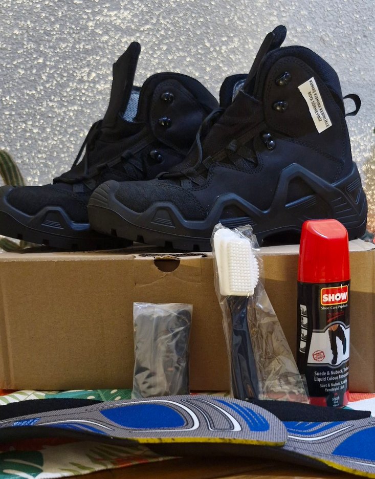 Siyah Kamuflaj Erkek Biker Bot - Görsel 3