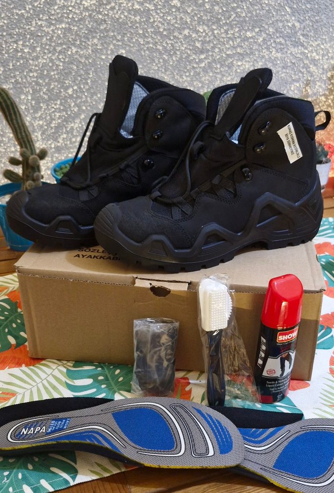 Siyah Kamuflaj Erkek Biker Bot - Görsel 2