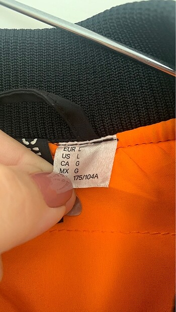 l Beden HM SİYAH OVERSIZE BOMBER CEKET/MONT
