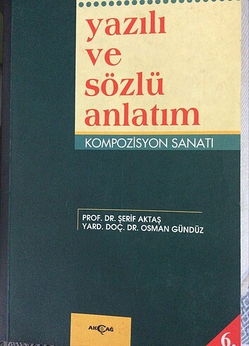 Yazılı ve Sözlü Anlatım 