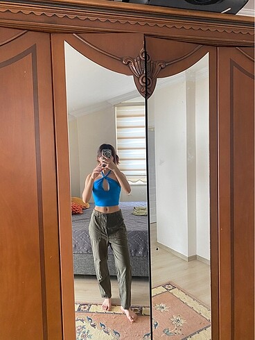 m Beden haki Renk hm kargo pant