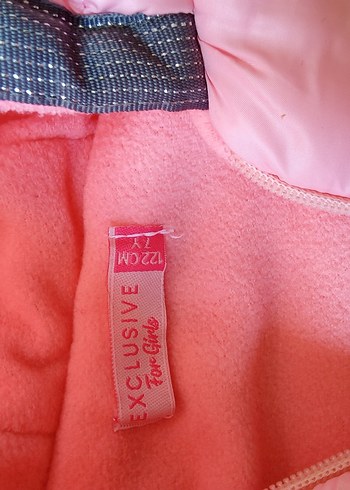 Kız Çocuk Pembe Kapüşonlu Fermuarlı Yelek - Görsel 3