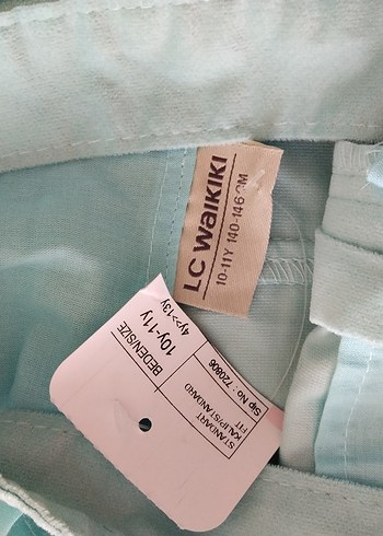 bebe mavisi etiketli bahçivan elbise - Görsel 3