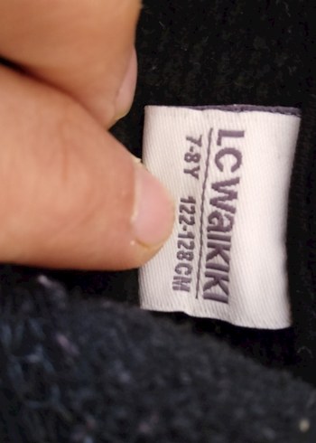 Kız Çocuk Siyah Baskılı Sweatshirt ve Eşofman tayt - Görsel 3