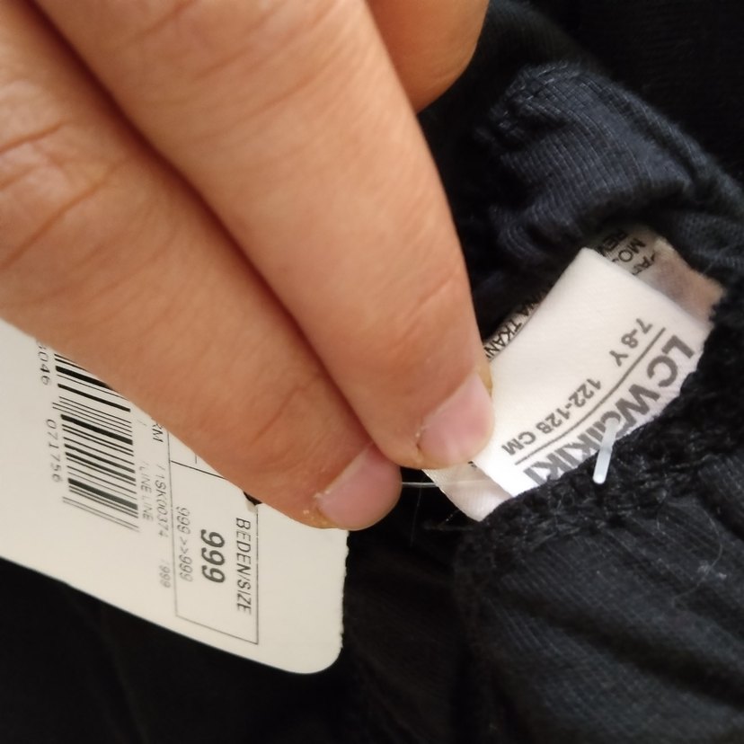 Kız Çocuk Siyah Baskılı Sweatshirt ve Eşofman tayt - Görsel 2