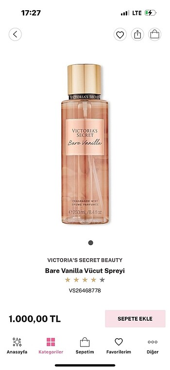 victorıas secret bare vanilla