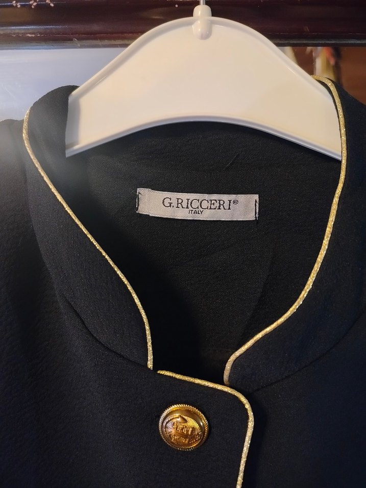 Düğmeli Siyah Midi Kadın Blazer - Görsel 4