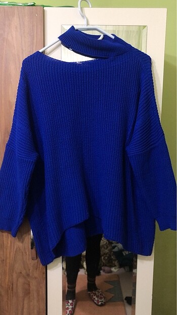 Lacivert oversize kazak