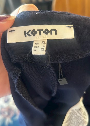 Koton Lacivert Pilili şort etek