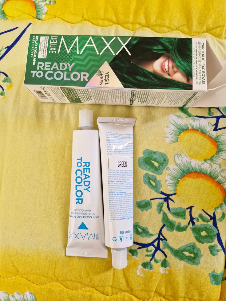 Maxx Deluxe Saç Boyası Yeşil - Görsel 2