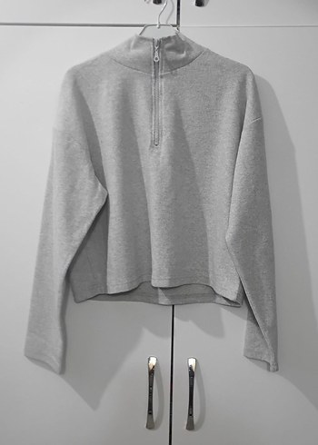 Yeşil Baskılı Salaş Sweatshirt - Görsel 4