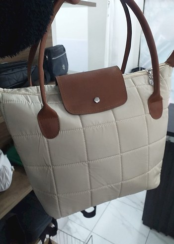 Kahverengi Deri Fermuarlı Kadın Çanta - Görsel 4