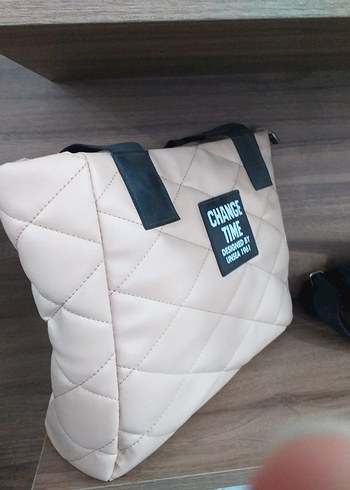 Kahverengi Deri Fermuarlı Kadın Çanta - Görsel 5