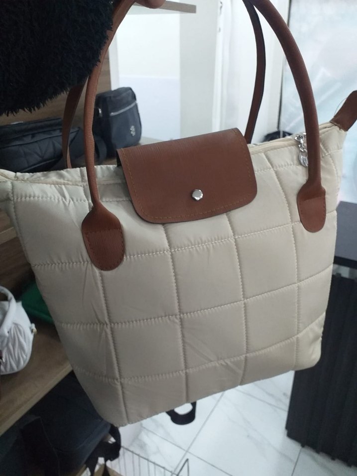 Kahverengi Deri Fermuarlı Kadın Çanta - Görsel 4