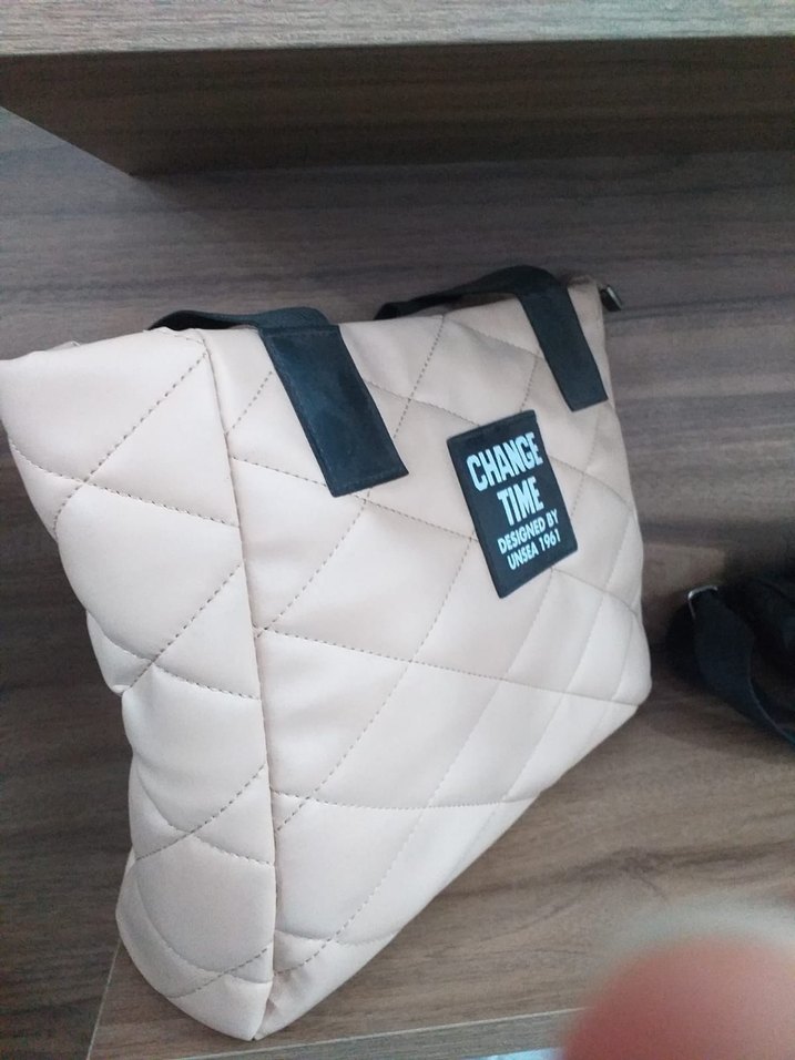 Kahverengi Deri Fermuarlı Kadın Çanta - Görsel 5