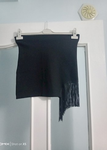 Düğmeli Siyah Keten Kadın Takım Elbise - Görsel 16