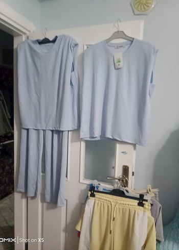 Düğmeli Siyah Keten Kadın Takım Elbise - Görsel 11