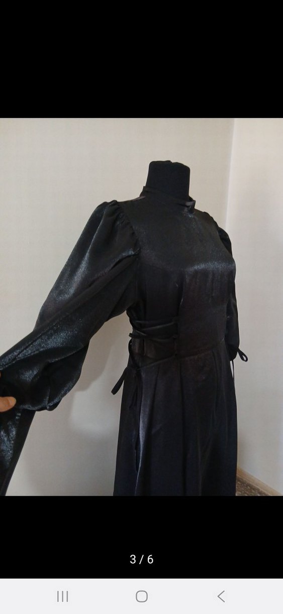 Patiska tesettür abiye elbise - Görsel 3