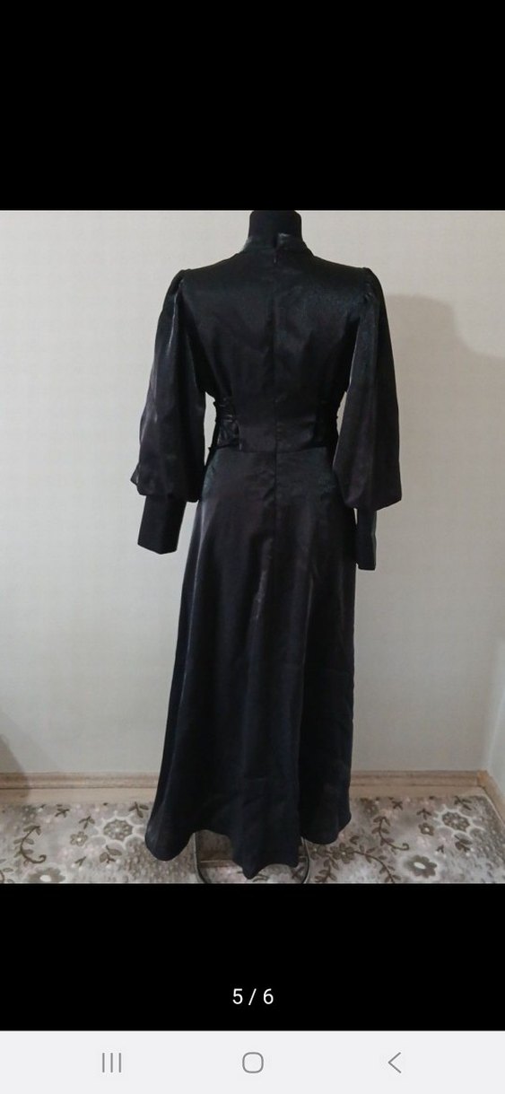 Patiska tesettür abiye elbise - Görsel 5