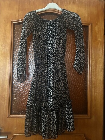 Leopar elbise