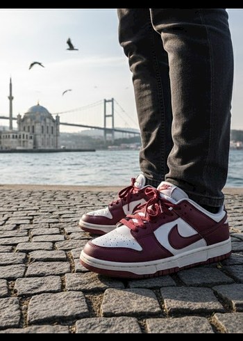 Bordo Nike Spor Ayakkabı - Görsel 2
