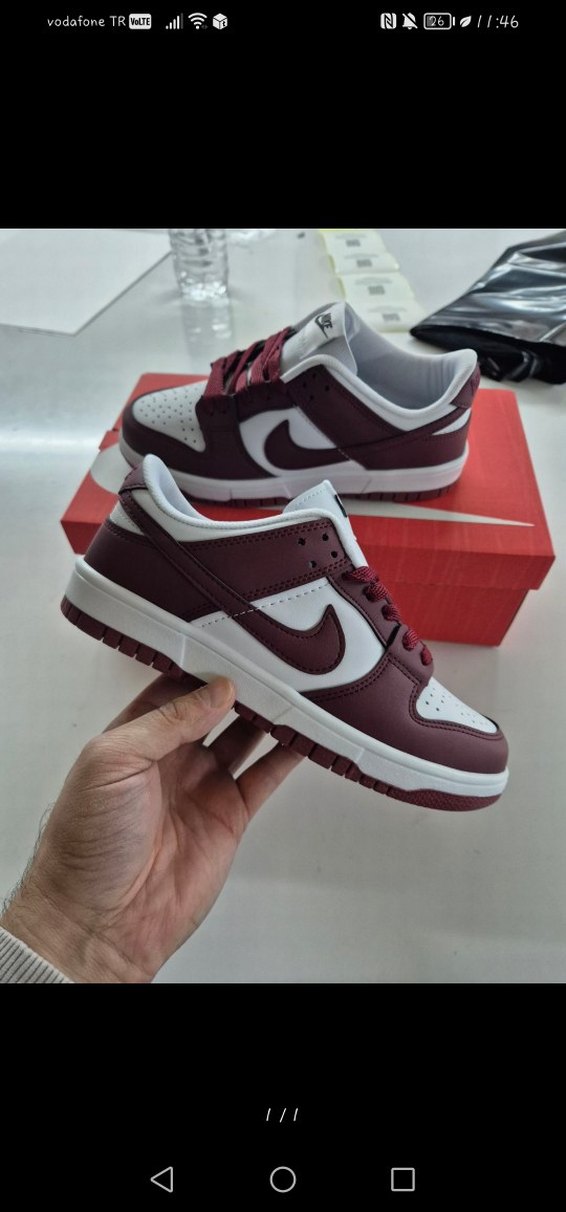 Bordo Laced Kadın Spor Ayakkabı - Görsel 2