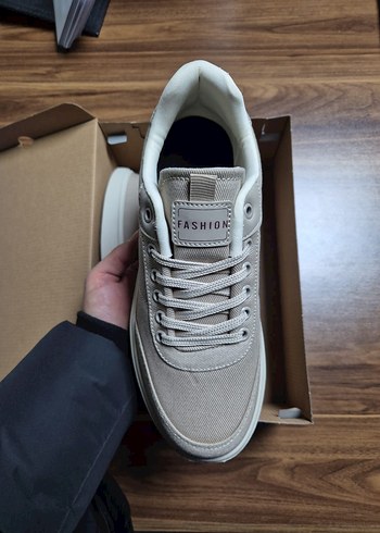 Bağcıklı Erkek Beyaz Sneakers - Görsel 4