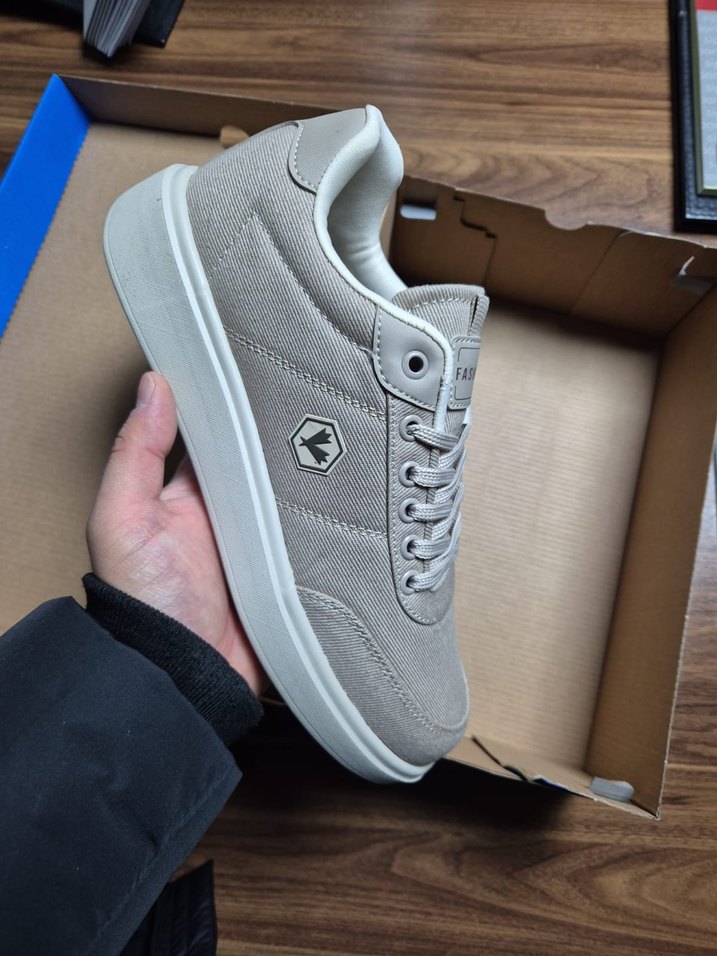 Bağcıklı Erkek Beyaz Sneakers - Görsel 3