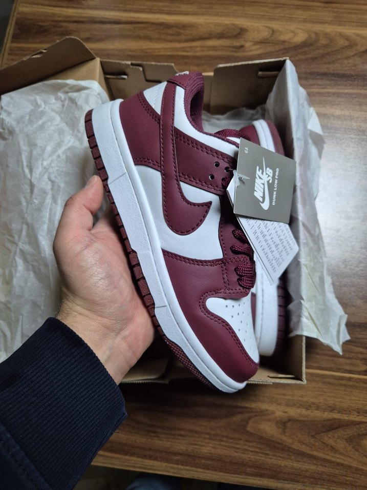 Bordo Nike SB Dunk Low Pro Kadın Spor Ayakkabı - Görsel 2