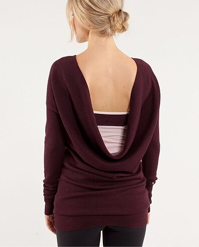 m Beden bordo Renk Lululemon triko kazak
