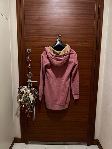 s Beden Flı papıgu uzun fermuarlı sweatshırt kapüşonlu
